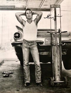 Herb Ritts Hand Signed Photograph Richard Gere Black & White Photo Vintage Car