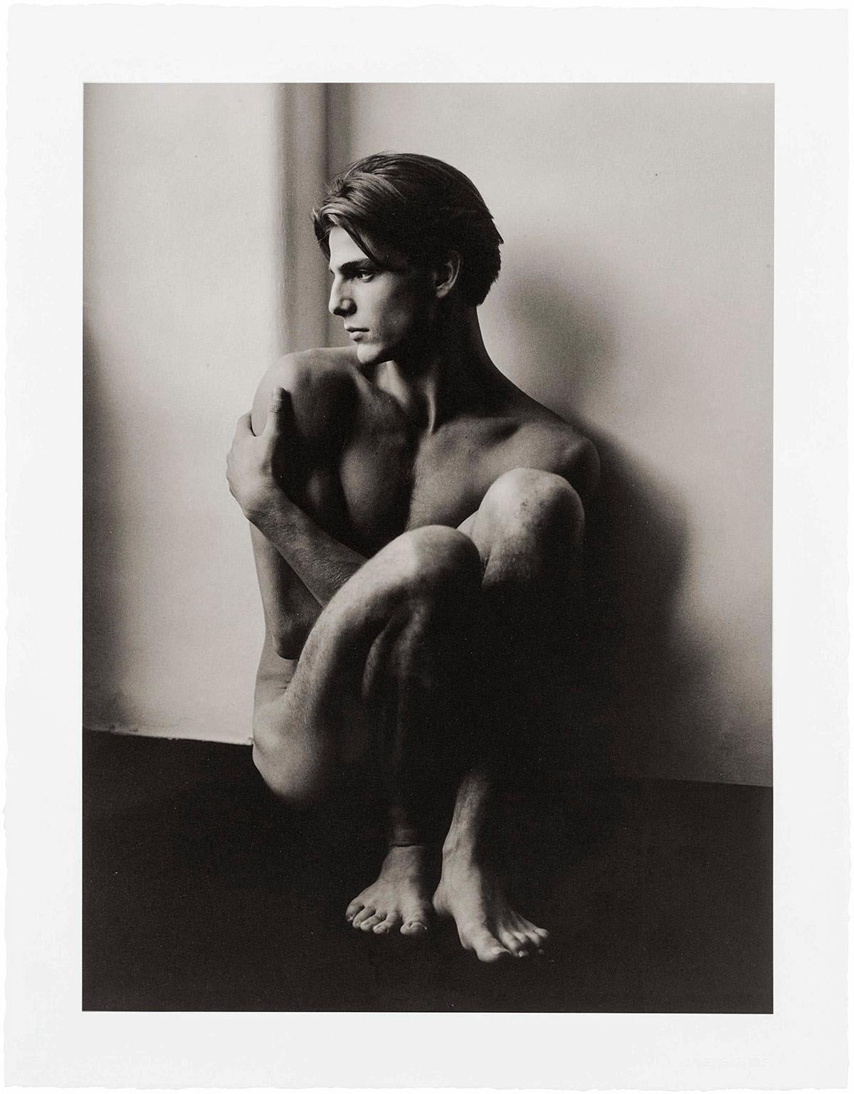 Stephano Seated, Milan - Contemporary Photograph by Herb Ritts