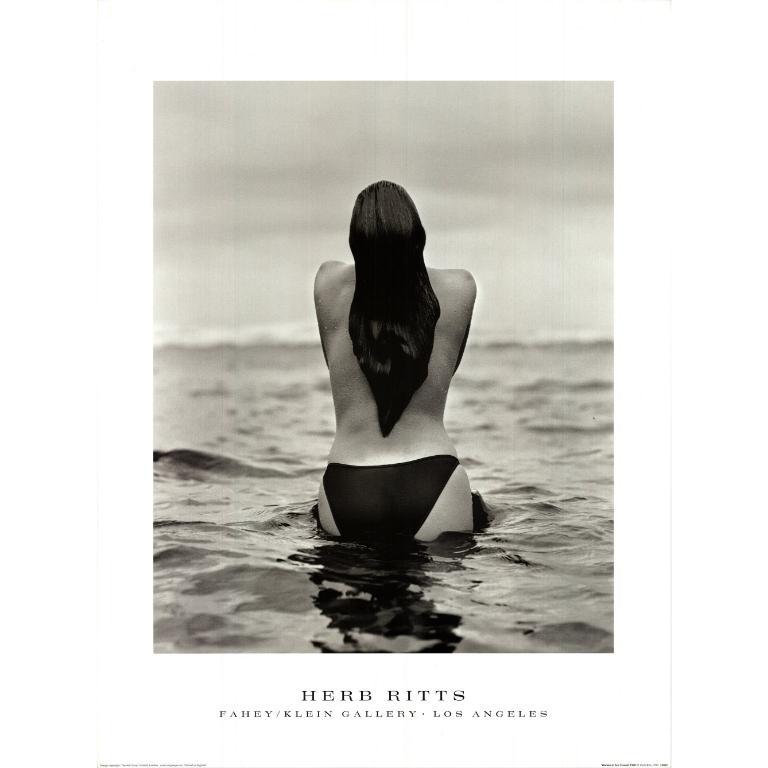 Herb Ritts « Femme en mer, Hawaï (1988) » 1999- Affiche