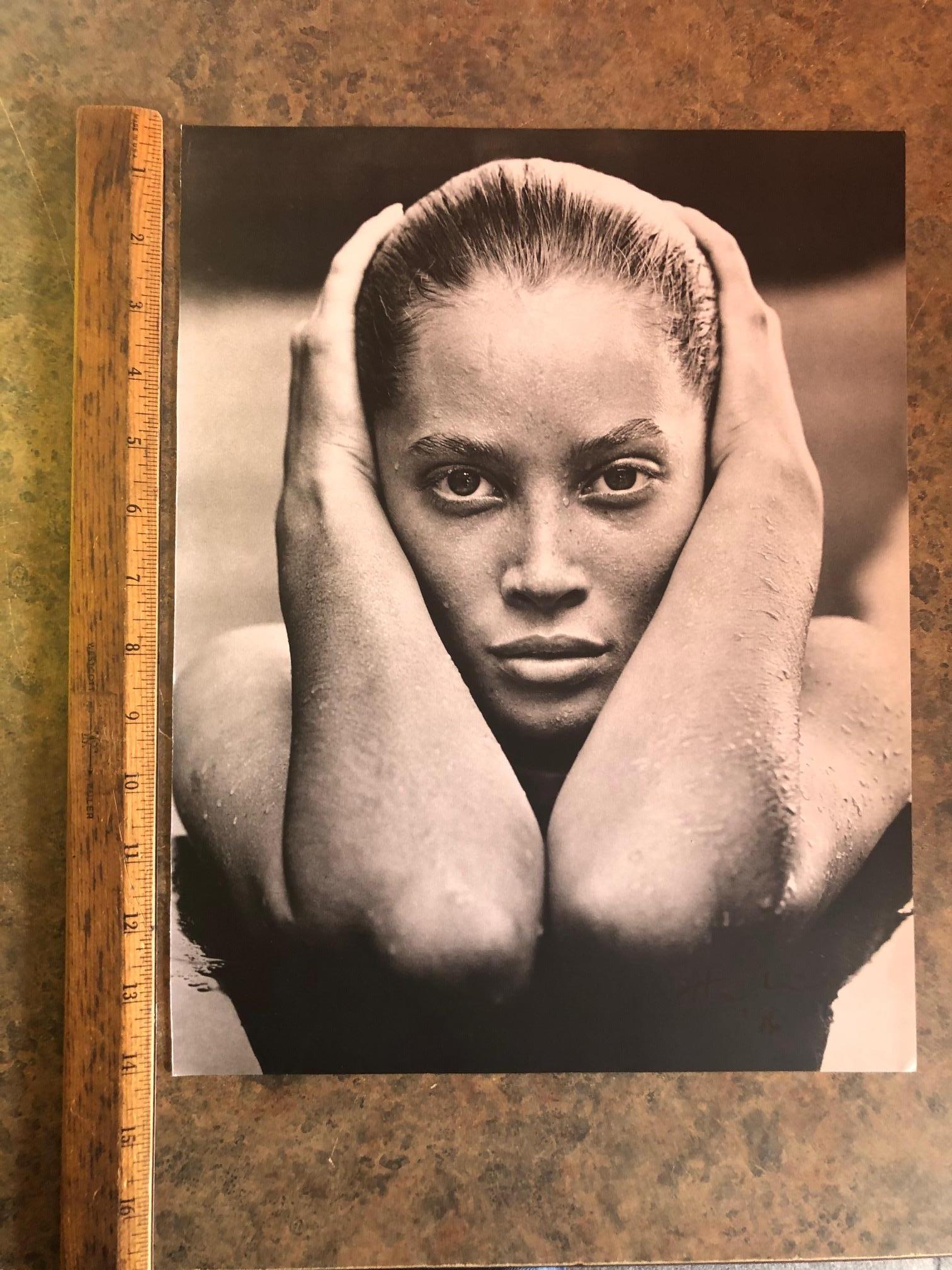 American Herb Ritts Signed Photo, Christy Turlington