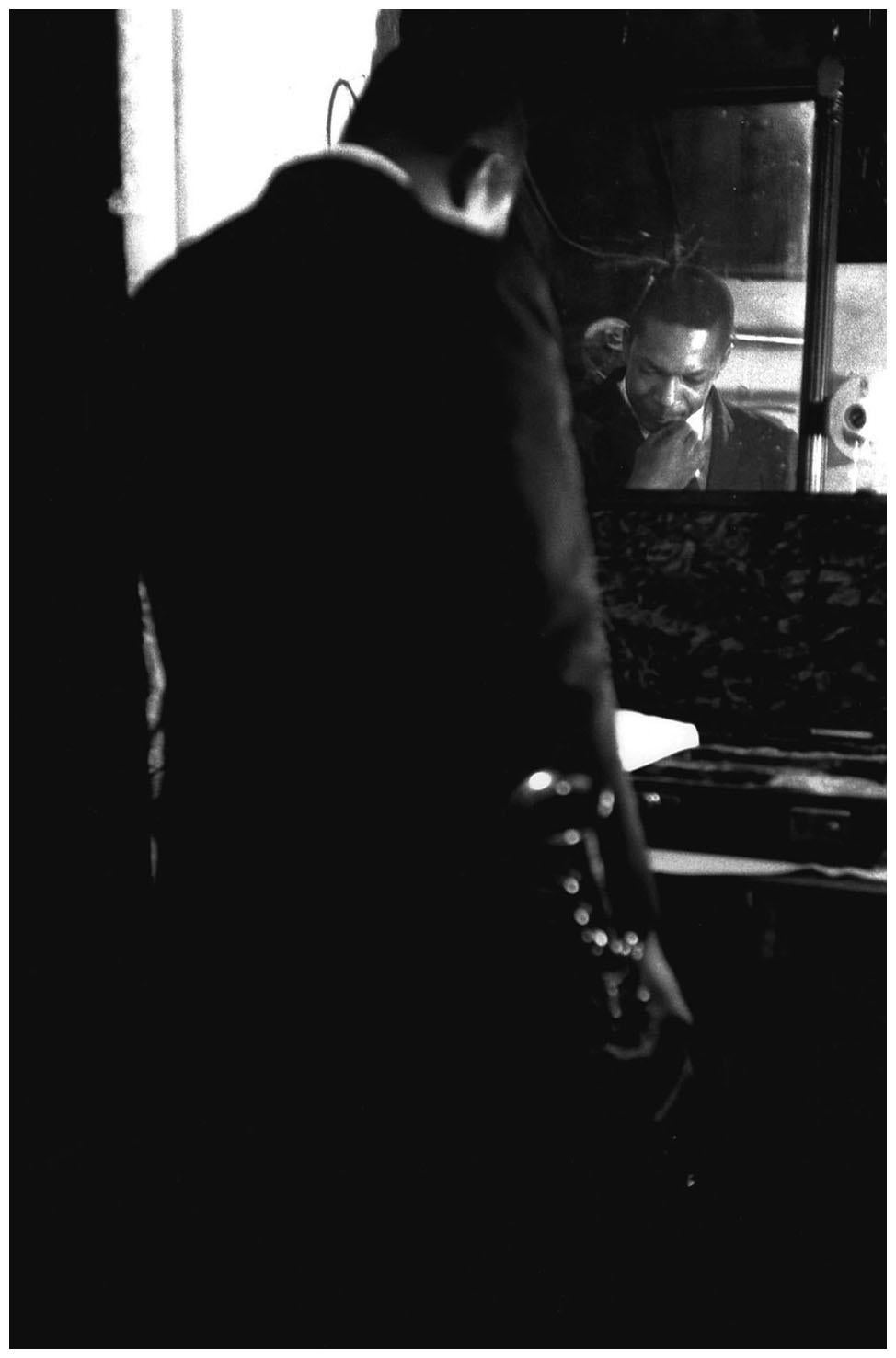 Herb Snitzer Black and White Photograph - John Coltrane, 1961