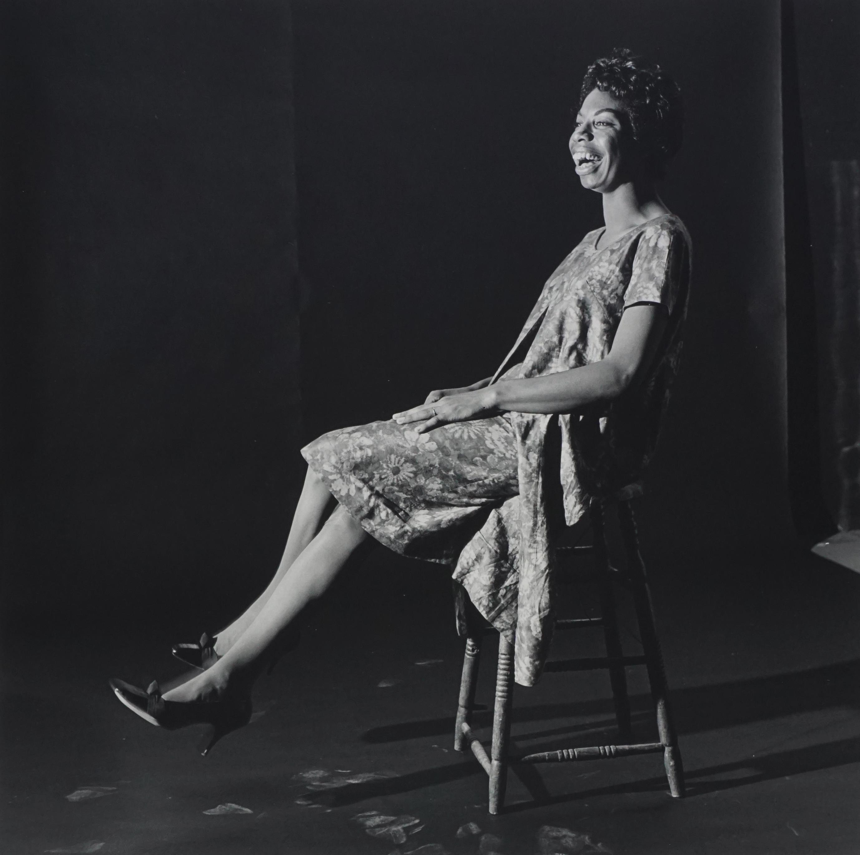 Herb Snitzer Black and White Photograph - Nina Simone , 1958