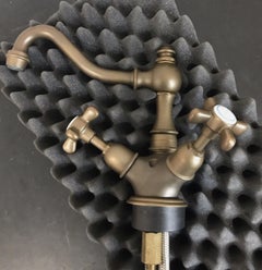 Herbeau France Royale 30001 Single-hole Faucet Mixer, Weathered Brass, France.