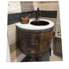 Herbeau Lille France Namur Weathered Copper and Brass Faucet, Bar, Kitchen, Prep