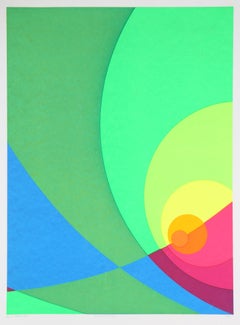 Split Infinity #B3S, Abstract Screenprint by Herbert Aach