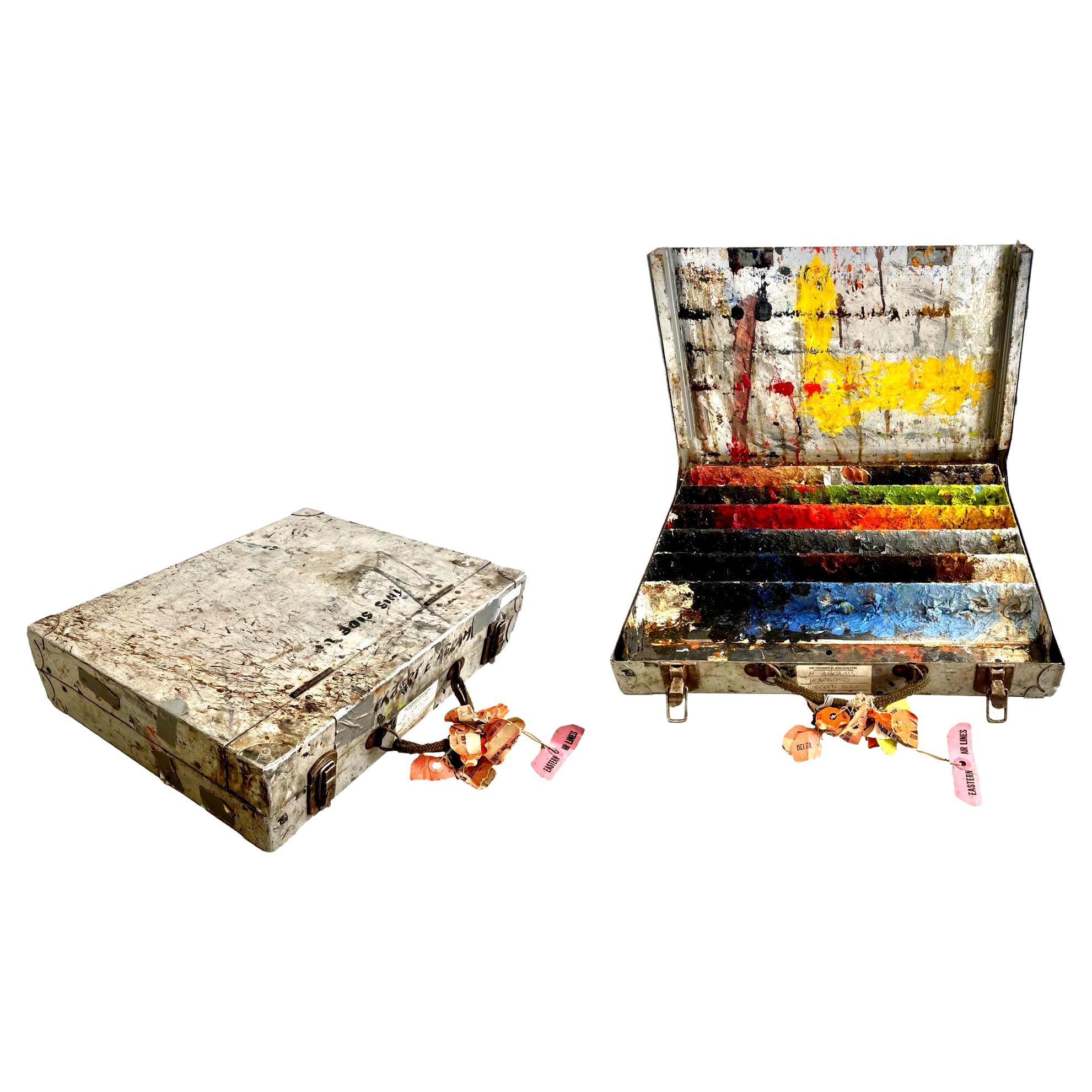 Estuche para paletas de pintura Herbert Abrams, años 70 EE.UU.