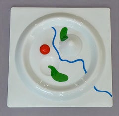 Herbert Bayer Art Porcelain Plate Rosenthal Limiterte Kunstreihen, 1982 Bauhaus