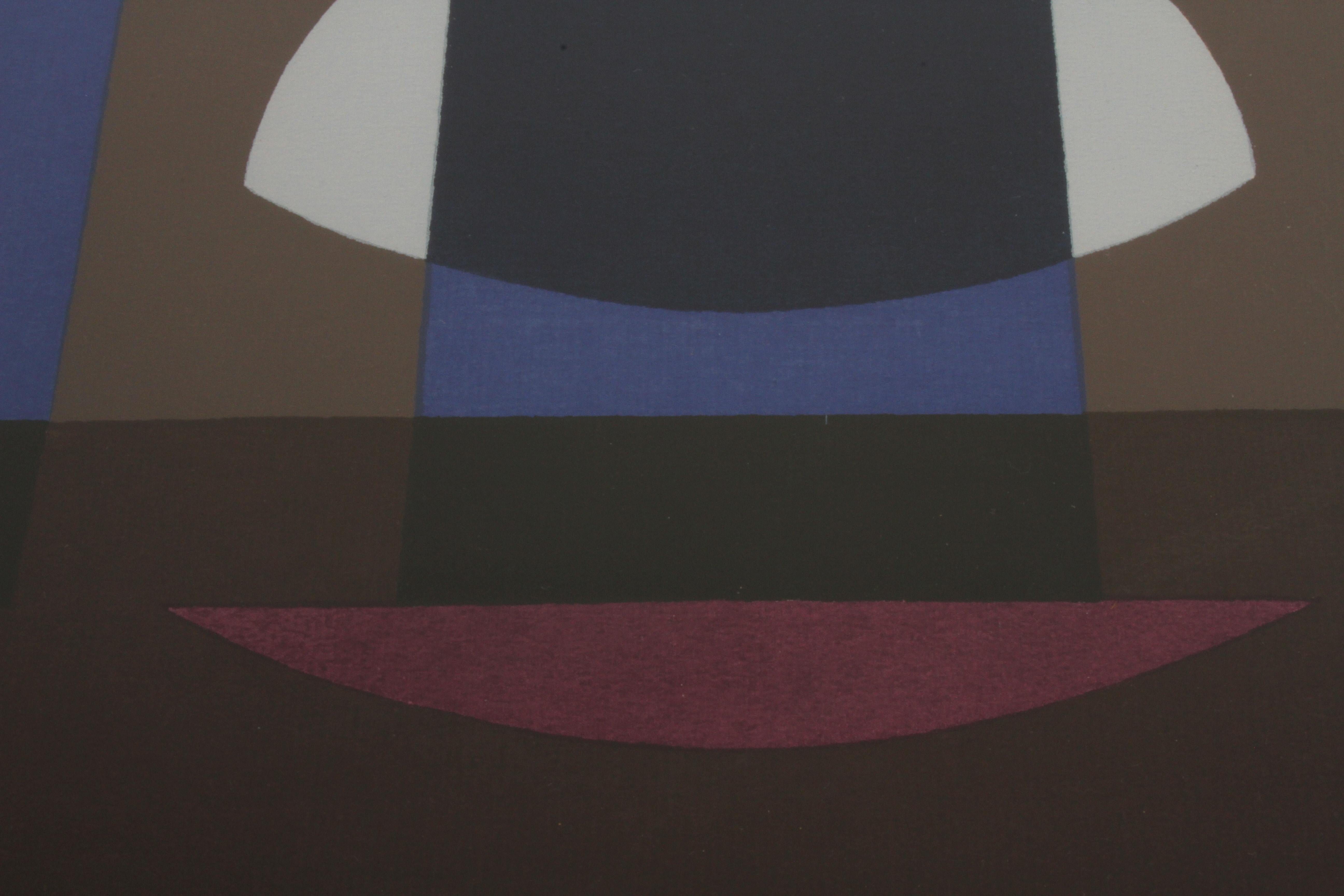 Herbert Bayer, Litografía Luna azul, Artista de la Bauhaus en venta 1