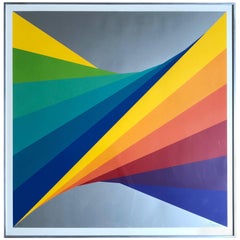 Herbert Bayer "Chromatic Twist" Screen Print, 1970s