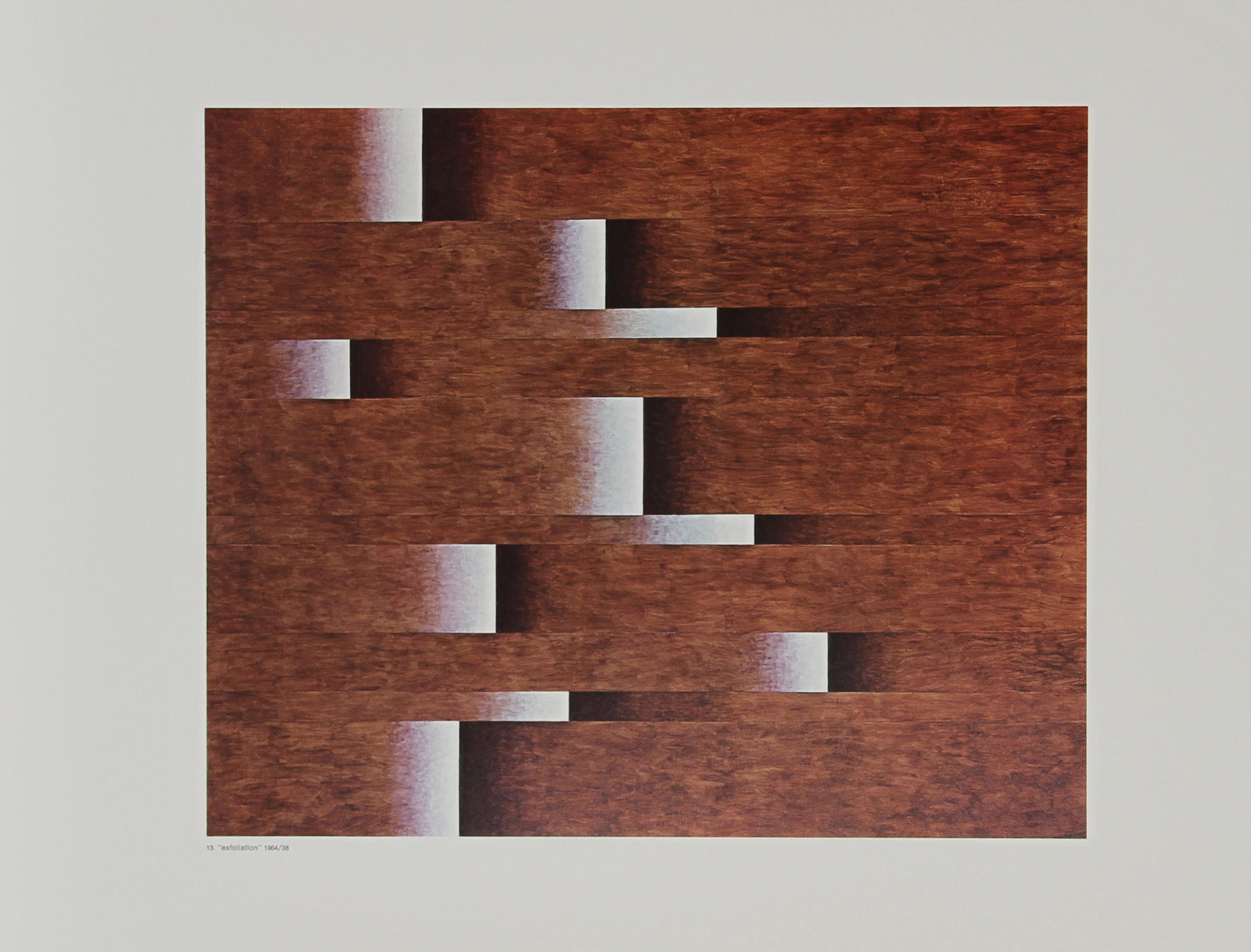 Exfoliation, Minimalist Offset Lithograph by Herbert Bayer For Sale 2