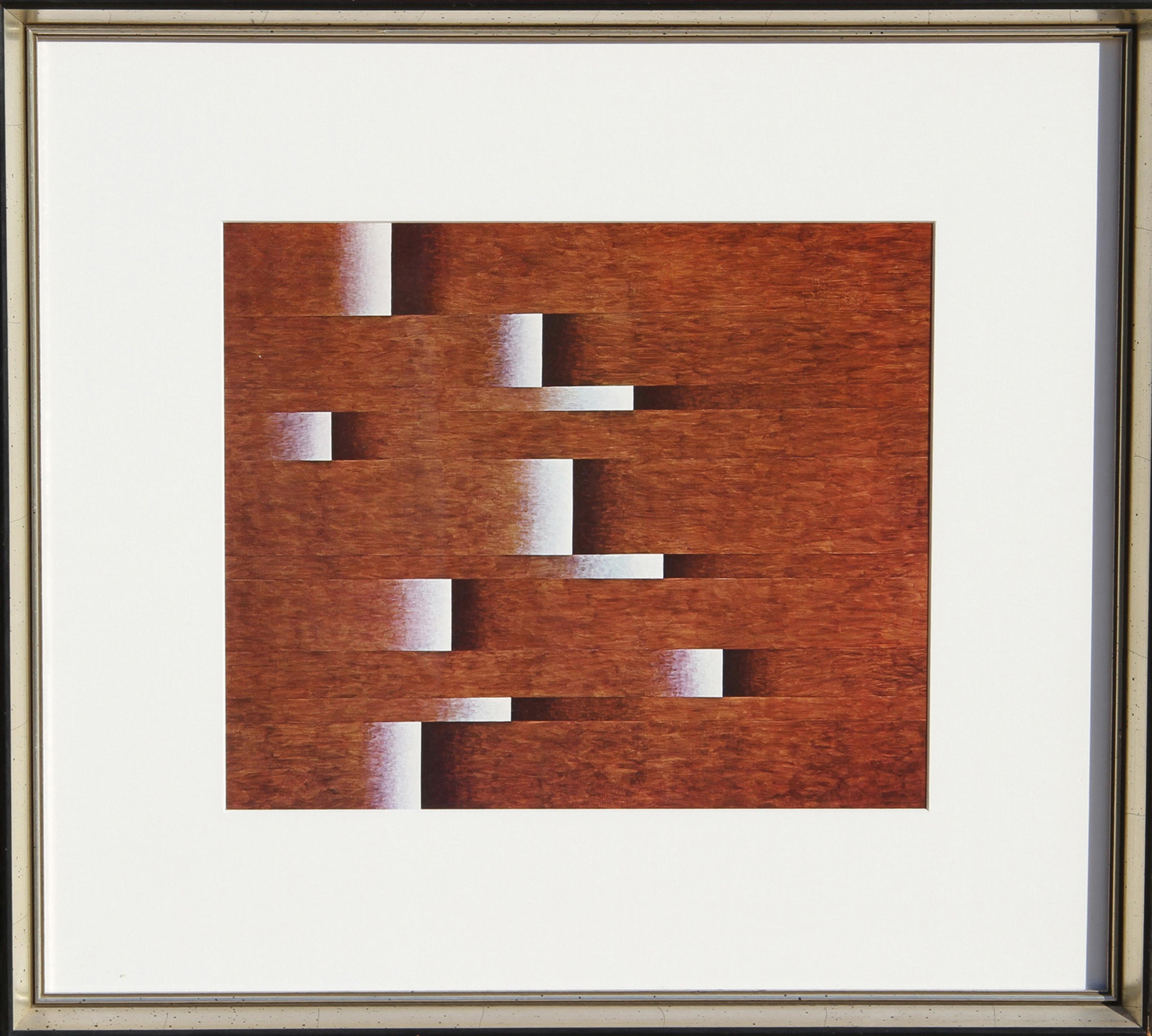 Herbert Bayer, Austrian (1900 - 1985) - Exfoliation, Year:  1965, Medium:  Offset Lithograph, Edition:, Image Size:  11 x 13 inches, Size:  16.5 x 22 in. (41.91 x 55.88 cm), Frame Size:  19 x 25 inches