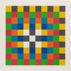 Grid, Bauhaus Silkscreen by Herbert Bayer 1967