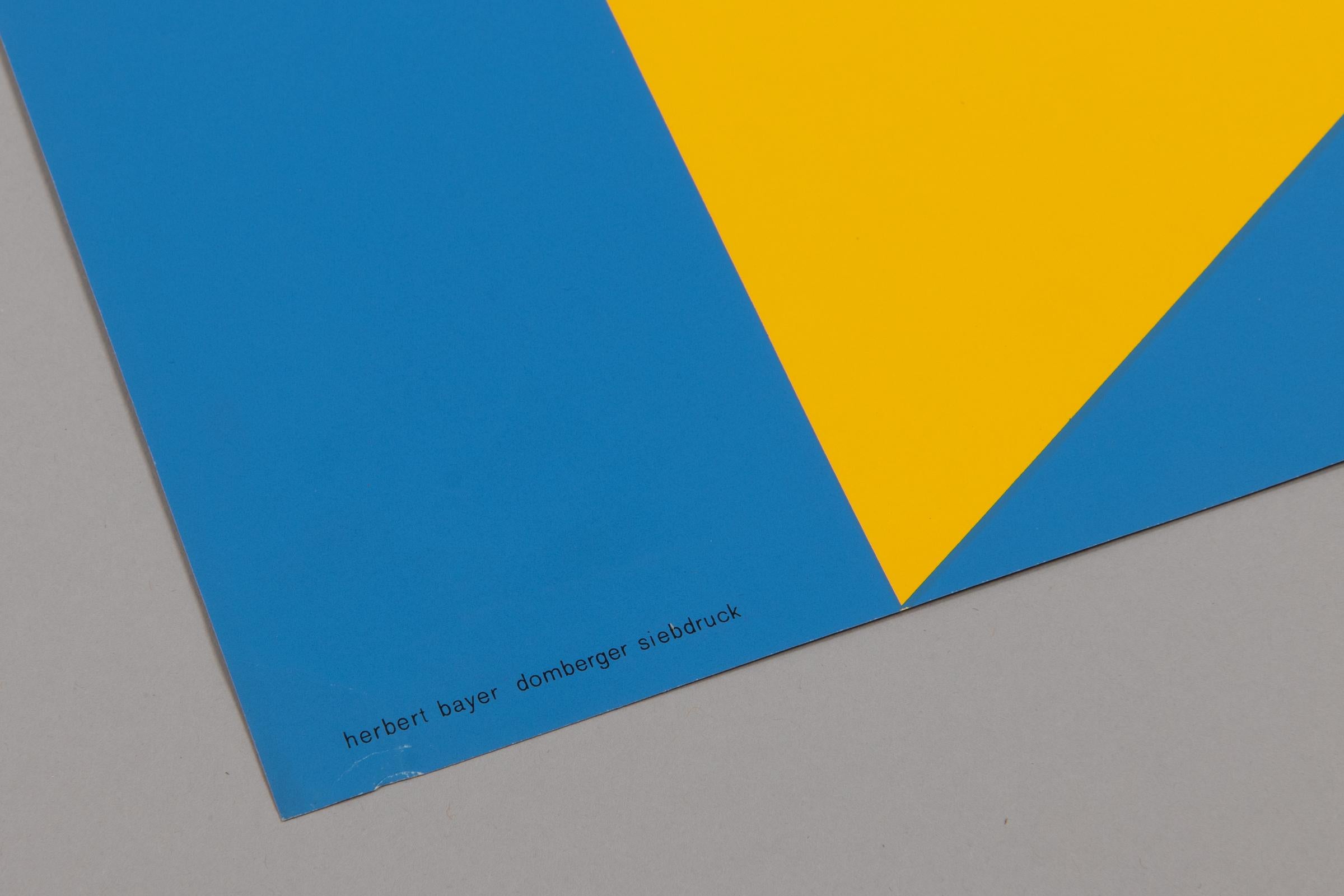 Herbert Bayer, 50 Jahre Bauhaus - Poster originale della mostra del 1968 3