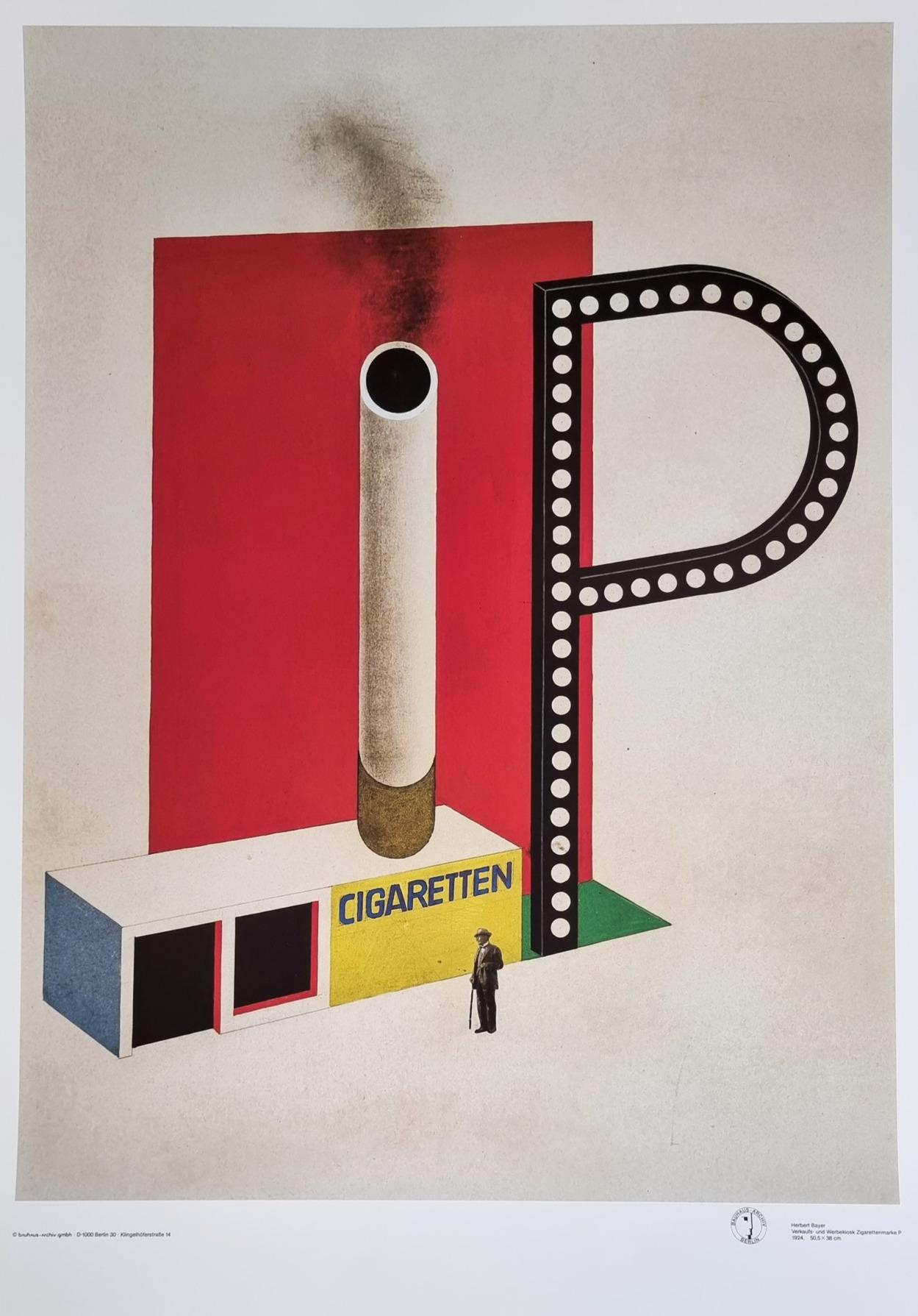 Kiosque de vente et de marketing pour les cigares P (Bauhaus)  (20% remise + expédition gratuite) - Print de Herbert Bayer