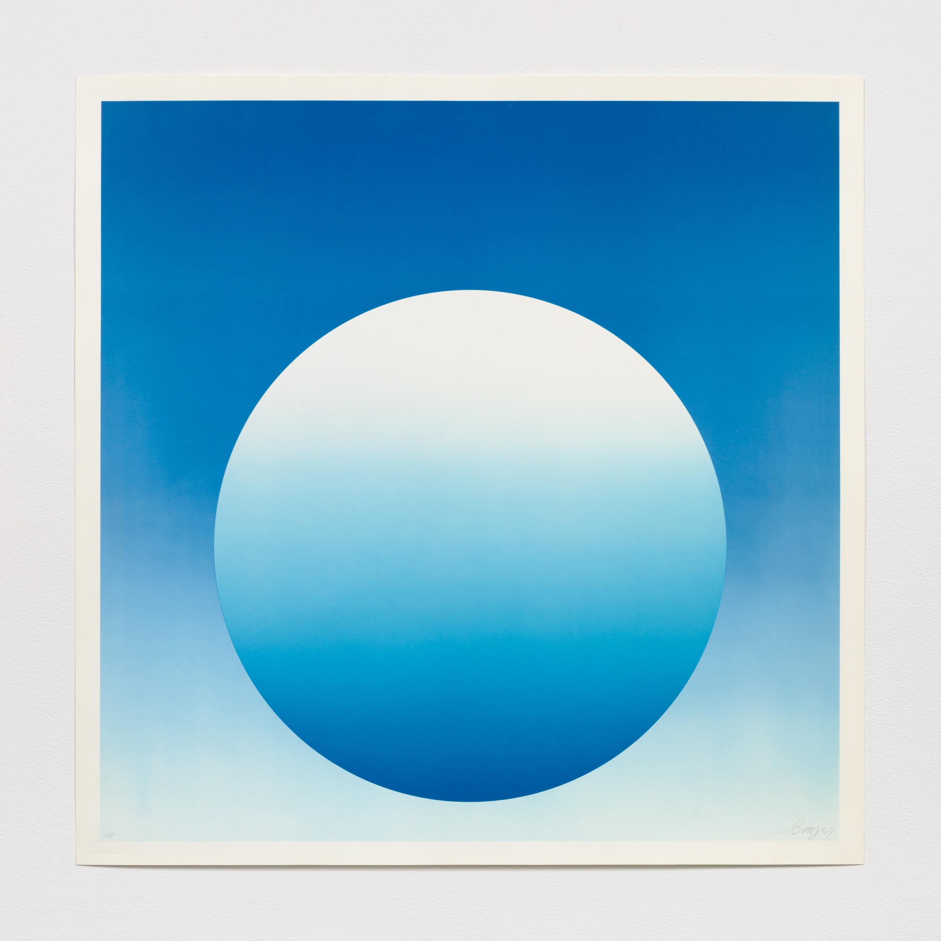 Weightless Blue - Print by Herbert Bayer