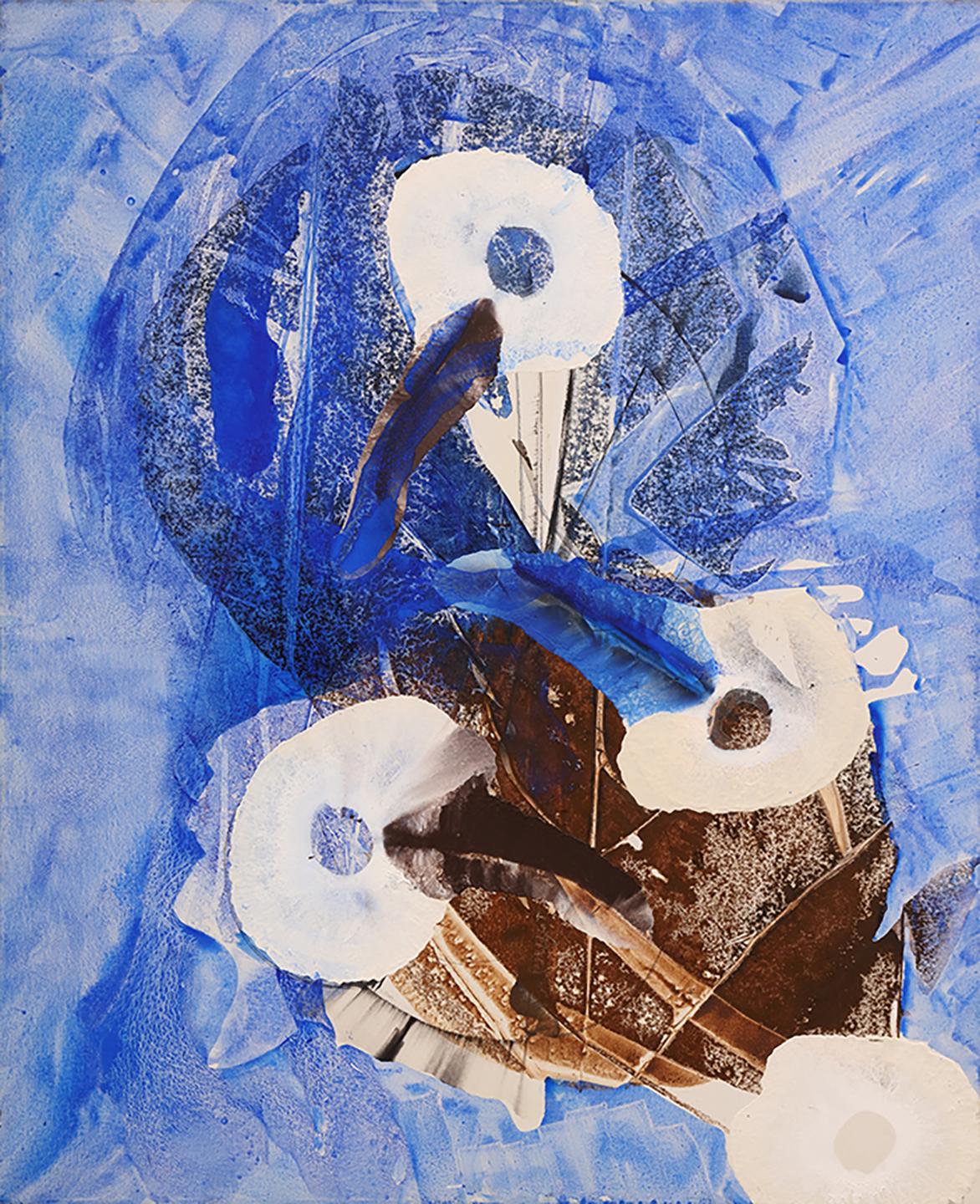 Herbert Creecy Abstract Painting - Lapis Bloom