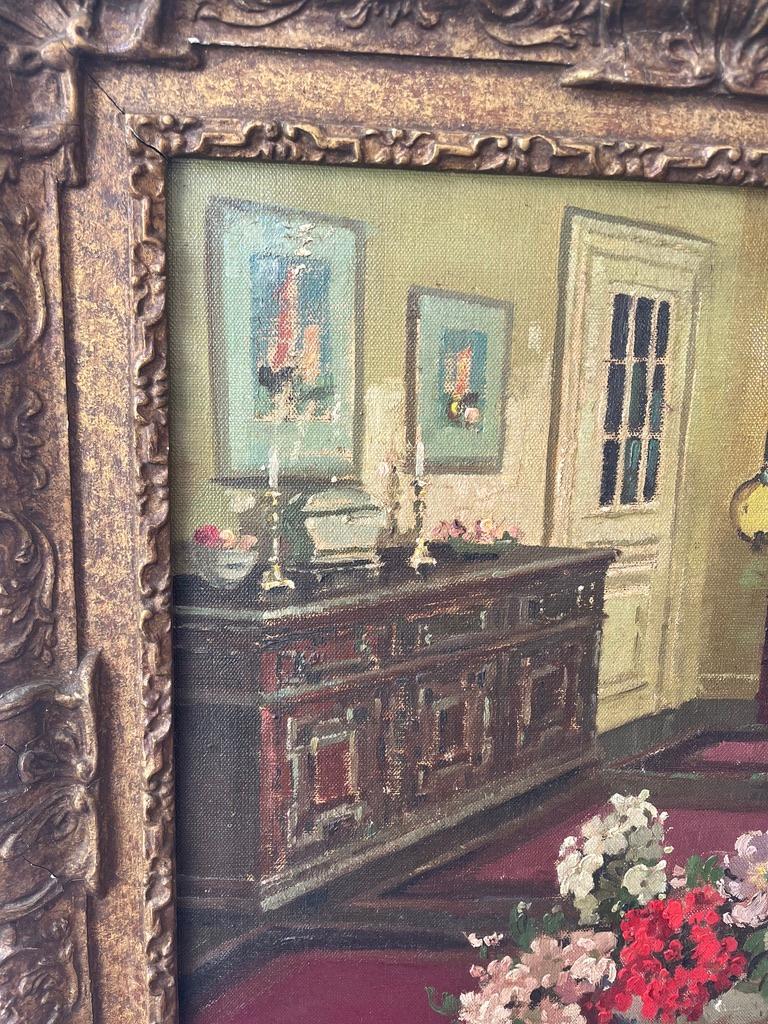 Herbert Davis Richter Modern British Stillleben Ölgemälde von Sommerblumen im Angebot 10