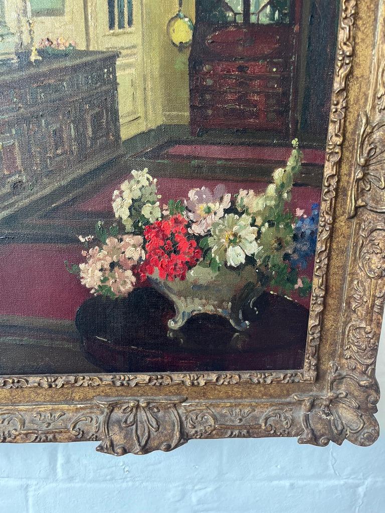 Herbert Davis Richter Modern British Stillleben Ölgemälde von Sommerblumen im Angebot 4