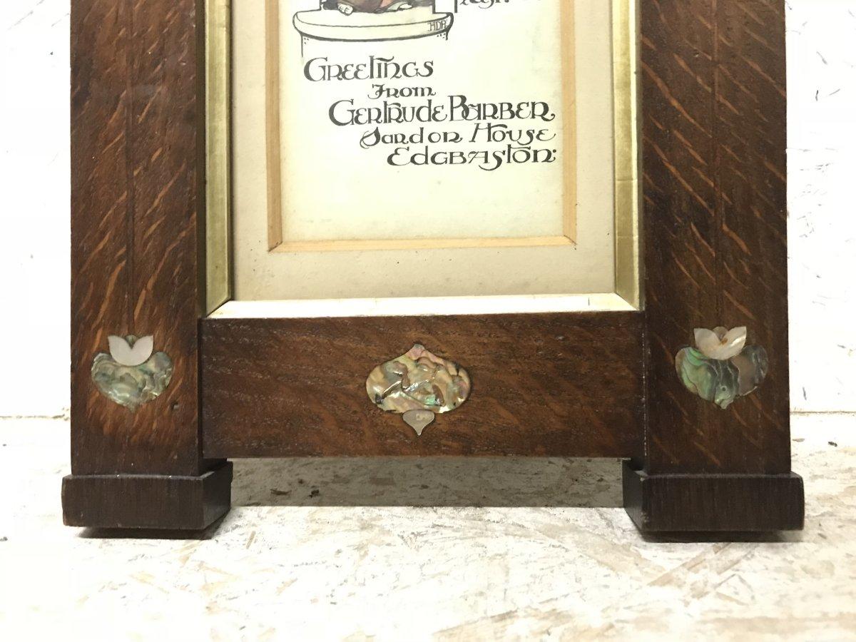 Early 20th Century Herbert Davis Richter, Pair of Arts & Crafts Oak Pictures in the Original Frames