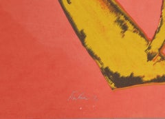 Peace, Abstract Lithograph by Herbert Ferber 1970