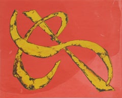 Frieden, abstrakte Lithographie von Herbert Ferber, 1970