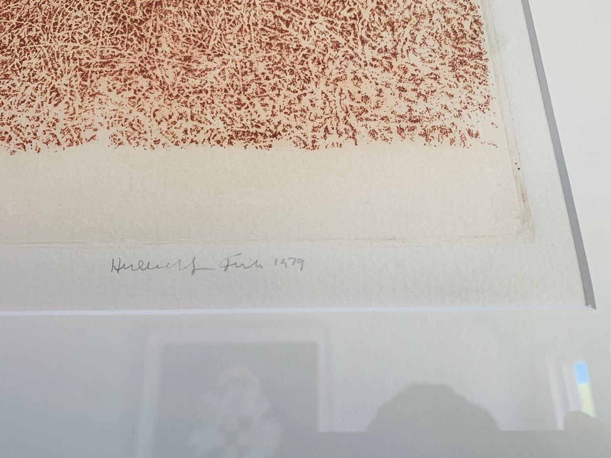 Herbert Fink, Shadow of an Elko, Radierung auf Papier, 1979 (Moderne) im Angebot