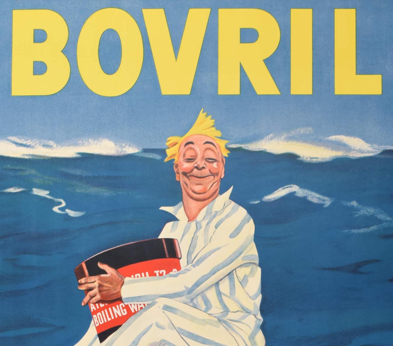 Bovril vi terra a galla Originalplakat aus den 1930er Jahren von Herbert Harris im Angebot 1