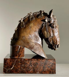 "Sudbourne Premier: Semental Suffolk Punch" Herbert Haseltine, 1927 Bronce