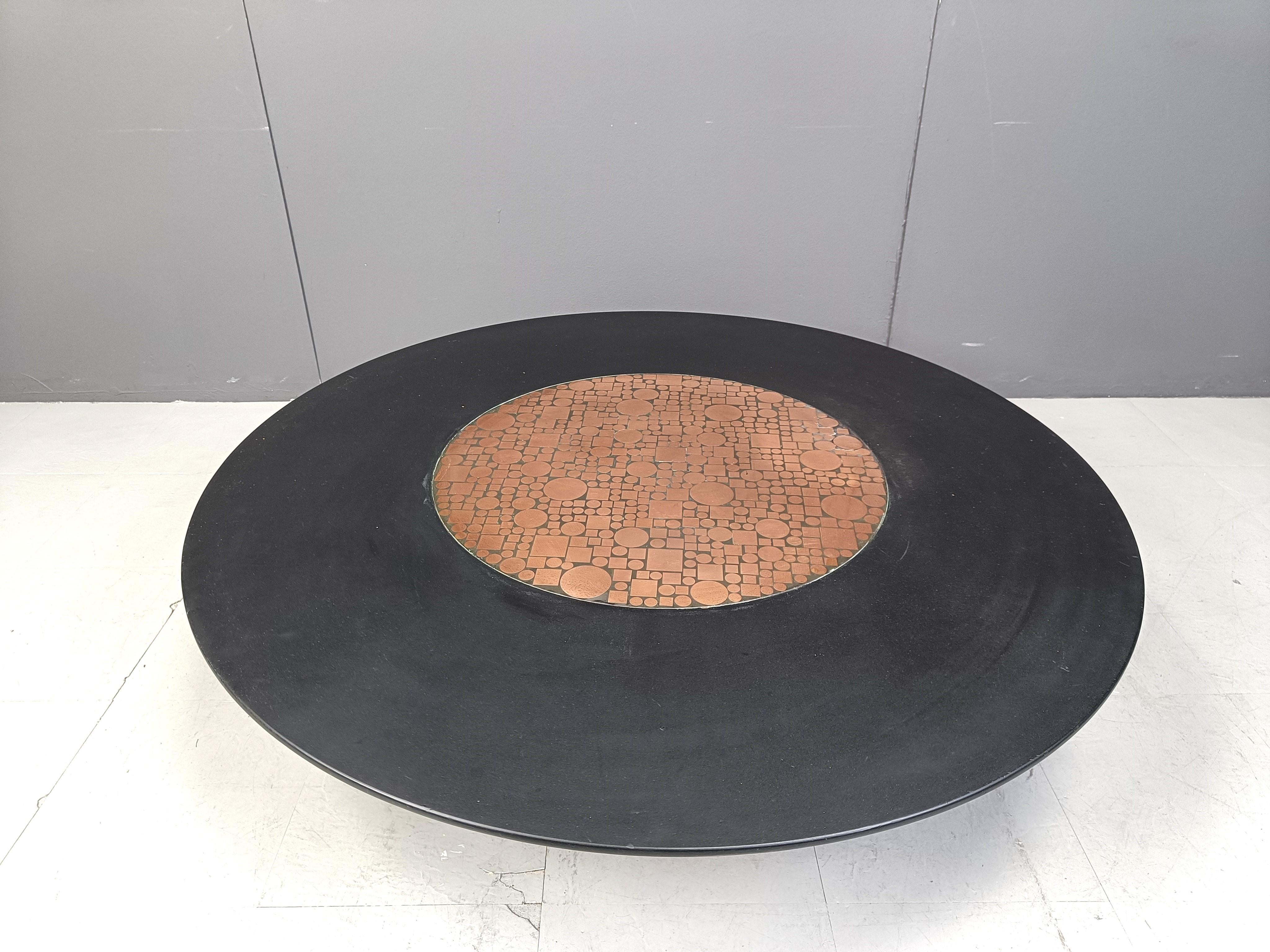 Brutalisme Table basse Herbert Hirche pour Rosenthal, 1970 en vente