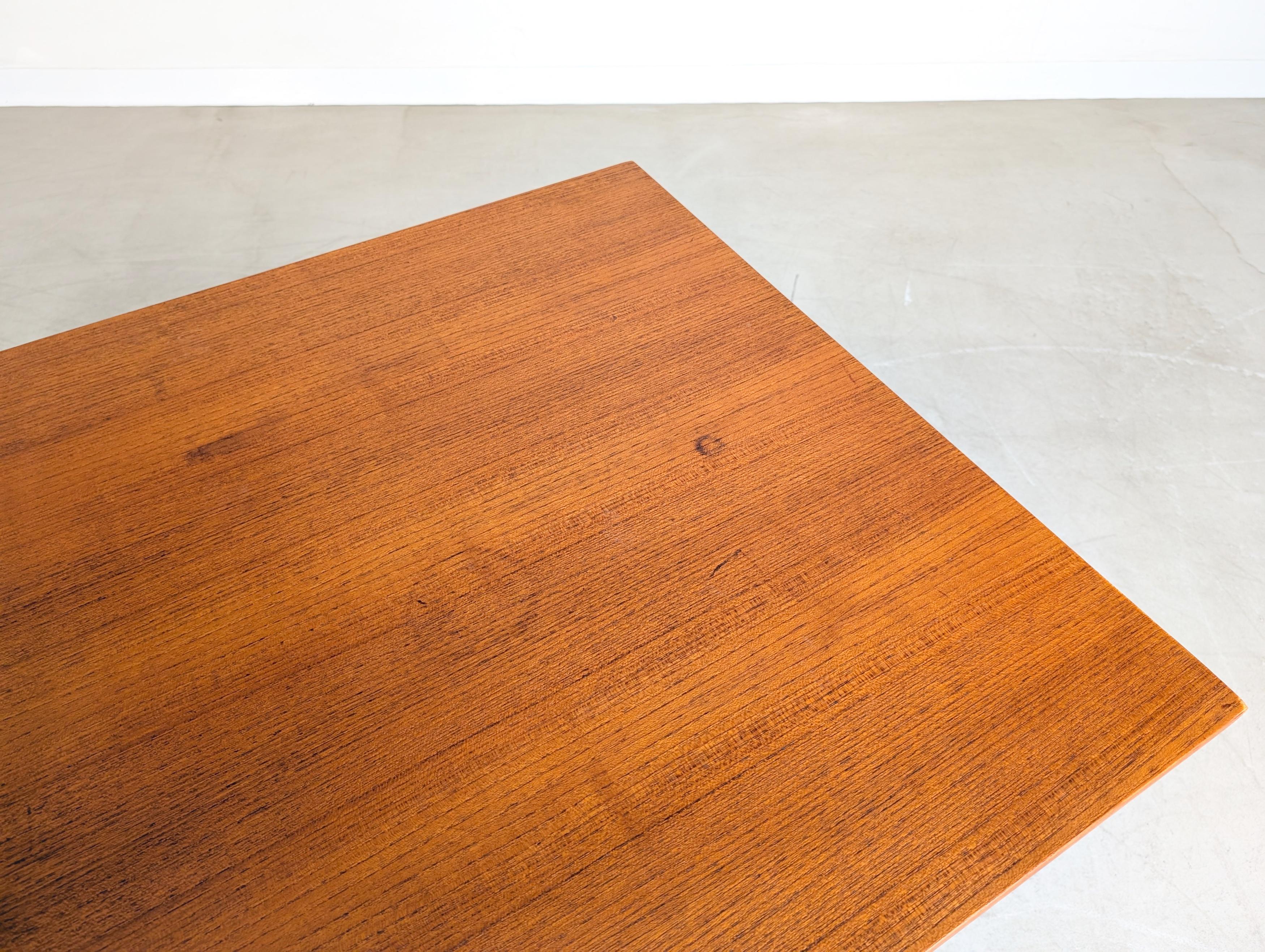 Herbert Hirche Midcentury Schreibtisch Holzäpfel Teak Bauhaus en venta 3