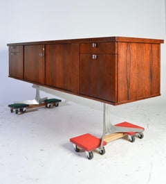Herbert Hirche Minimalist ‘Top Series’ Rosewood Credenza