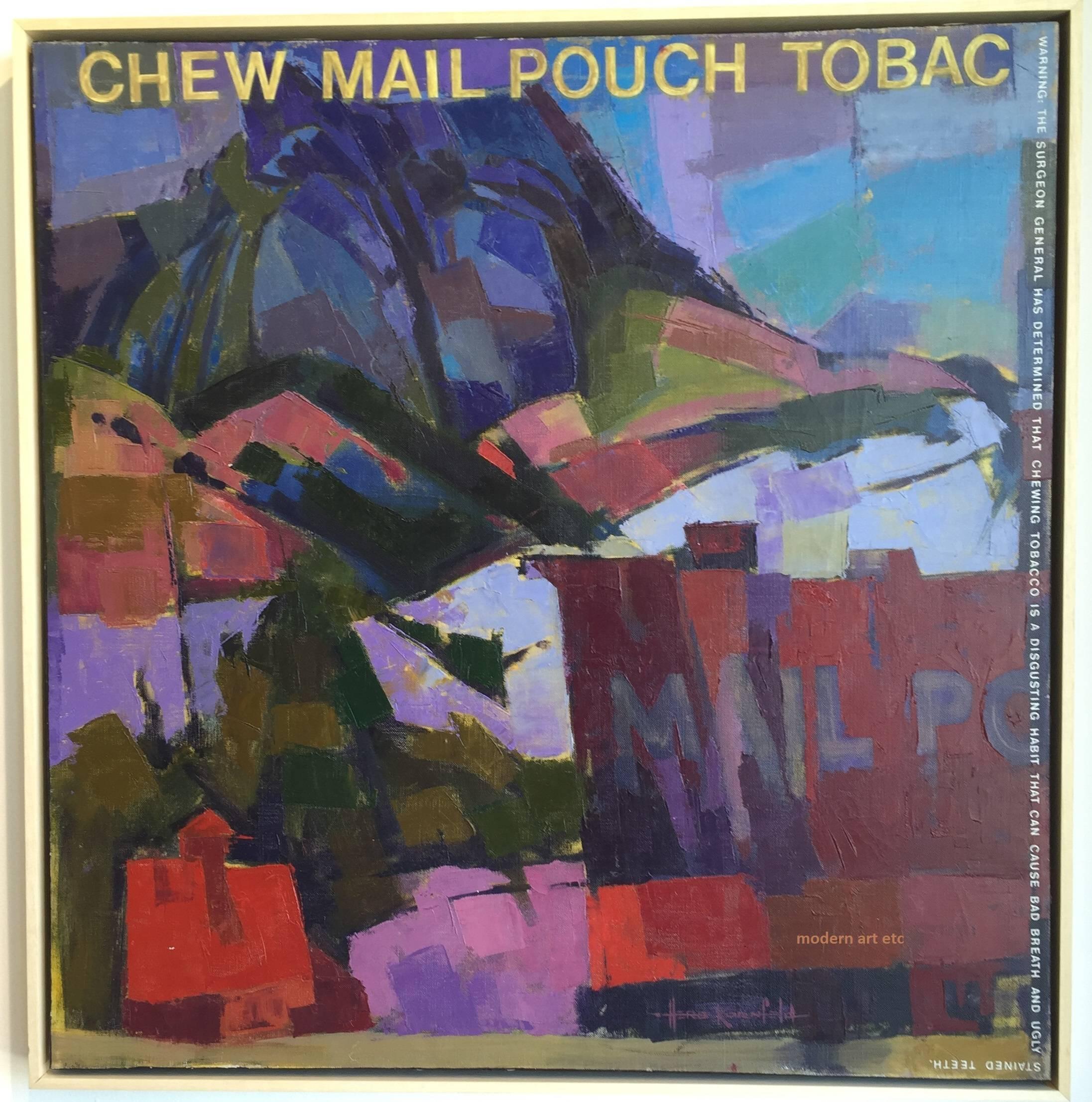 Herbert Kornfeld Landscape Painting - Oil on Canvas - "Mail Pouch Barn - LEGEND", San Luis obispo, California, 1991