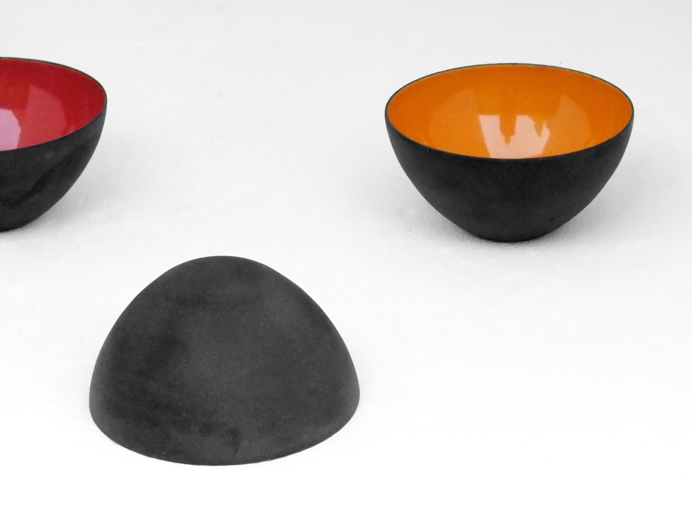 Herbert Krenchel Krenit 4 bowl set first edition by Torben Orskov Denmark For Sale 4