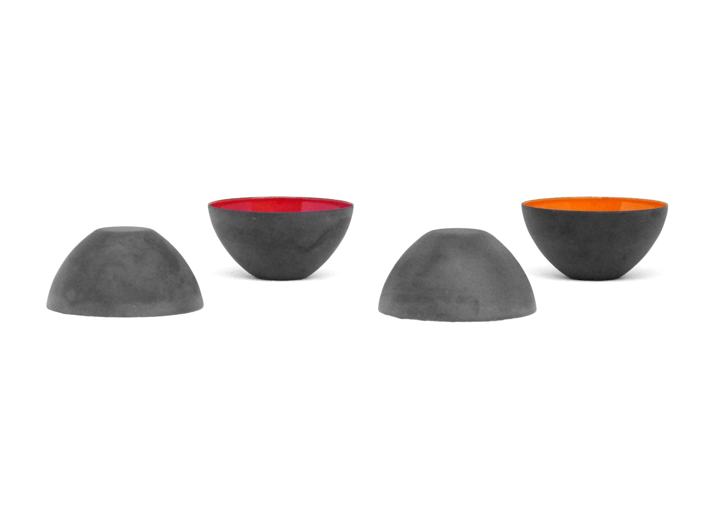 Herbert Krenchel Krenit 4 bowl set first edition by Torben Orskov Denmark For Sale 5