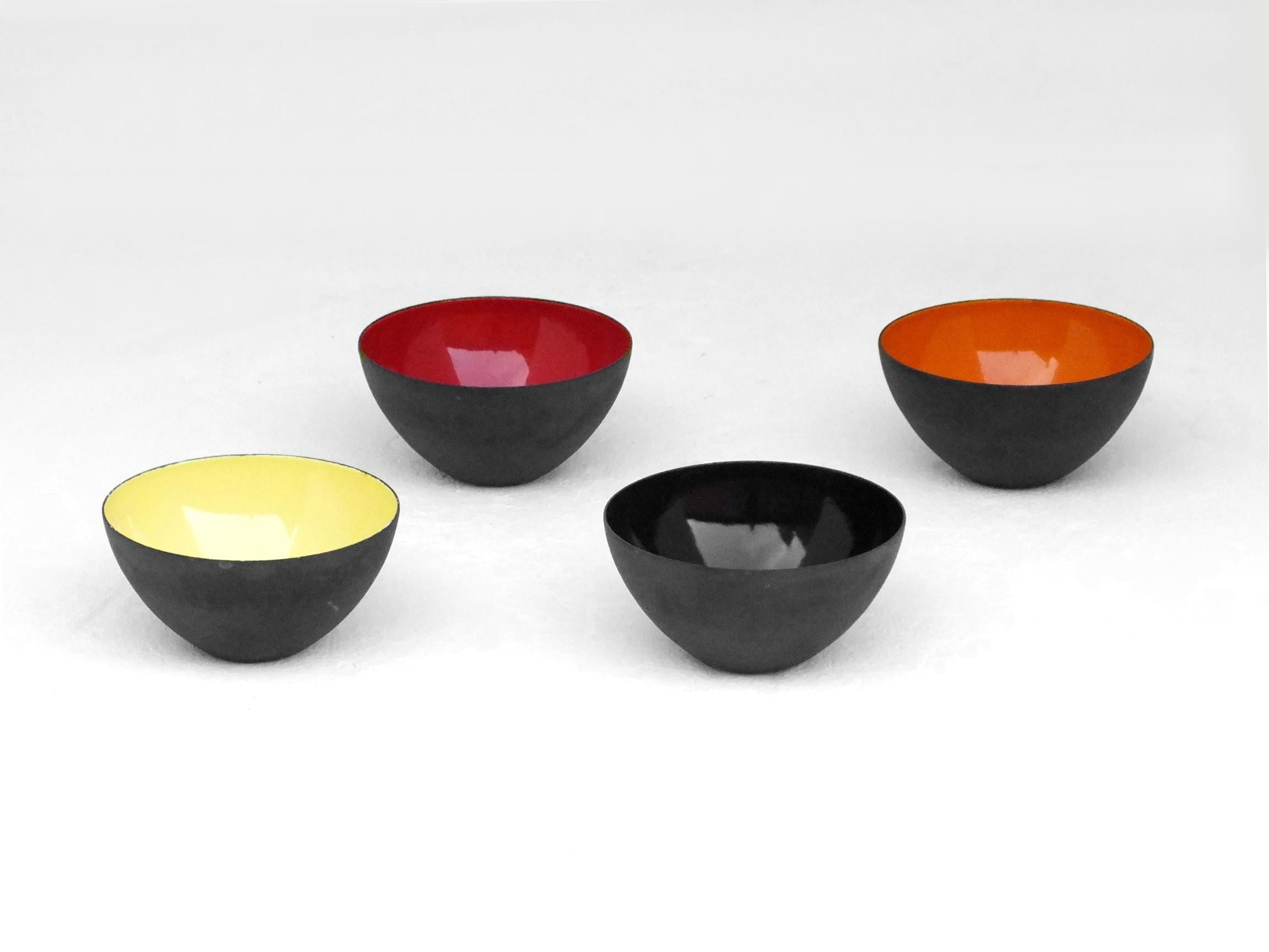 Herbert Krenchel Krenit 4 bowl set first edition by Torben Orskov Denmark For Sale 6