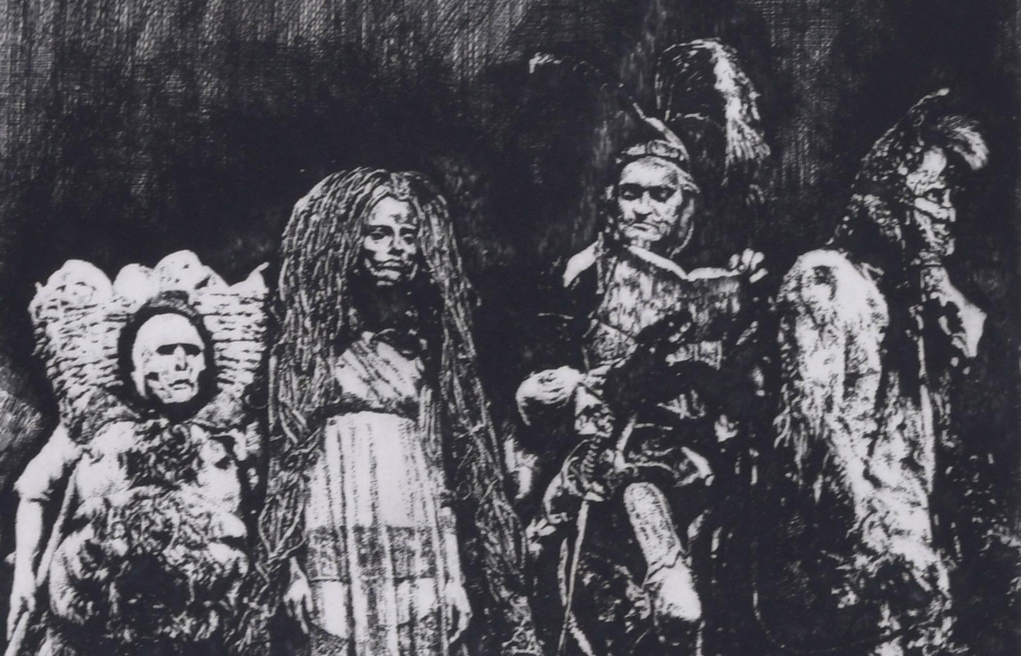 Muriel (Mad Meg) - Black Figurative Print by Herbert L. Fink