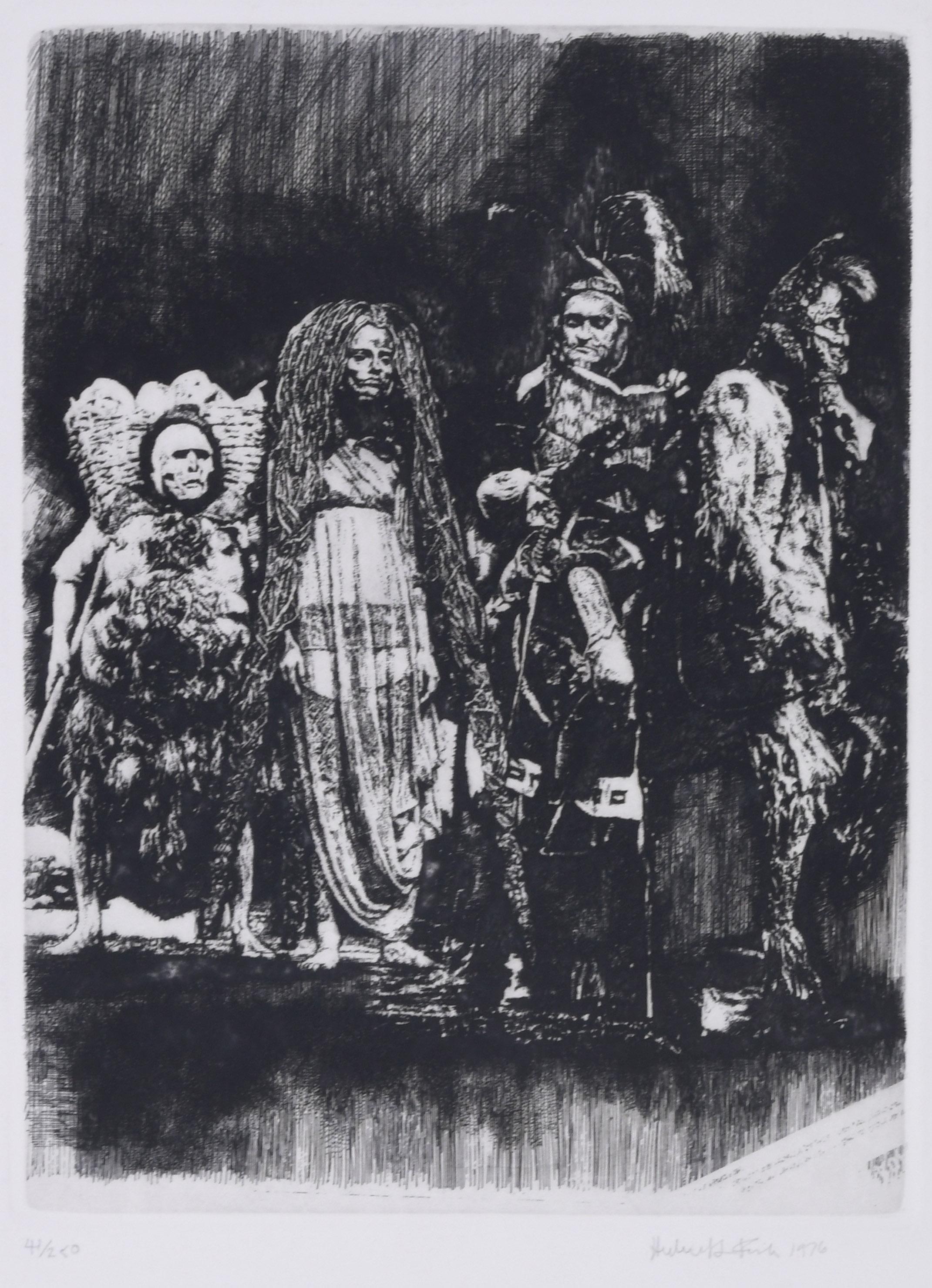 Herbert L. Fink Figurative Print - Muriel (Mad Meg)