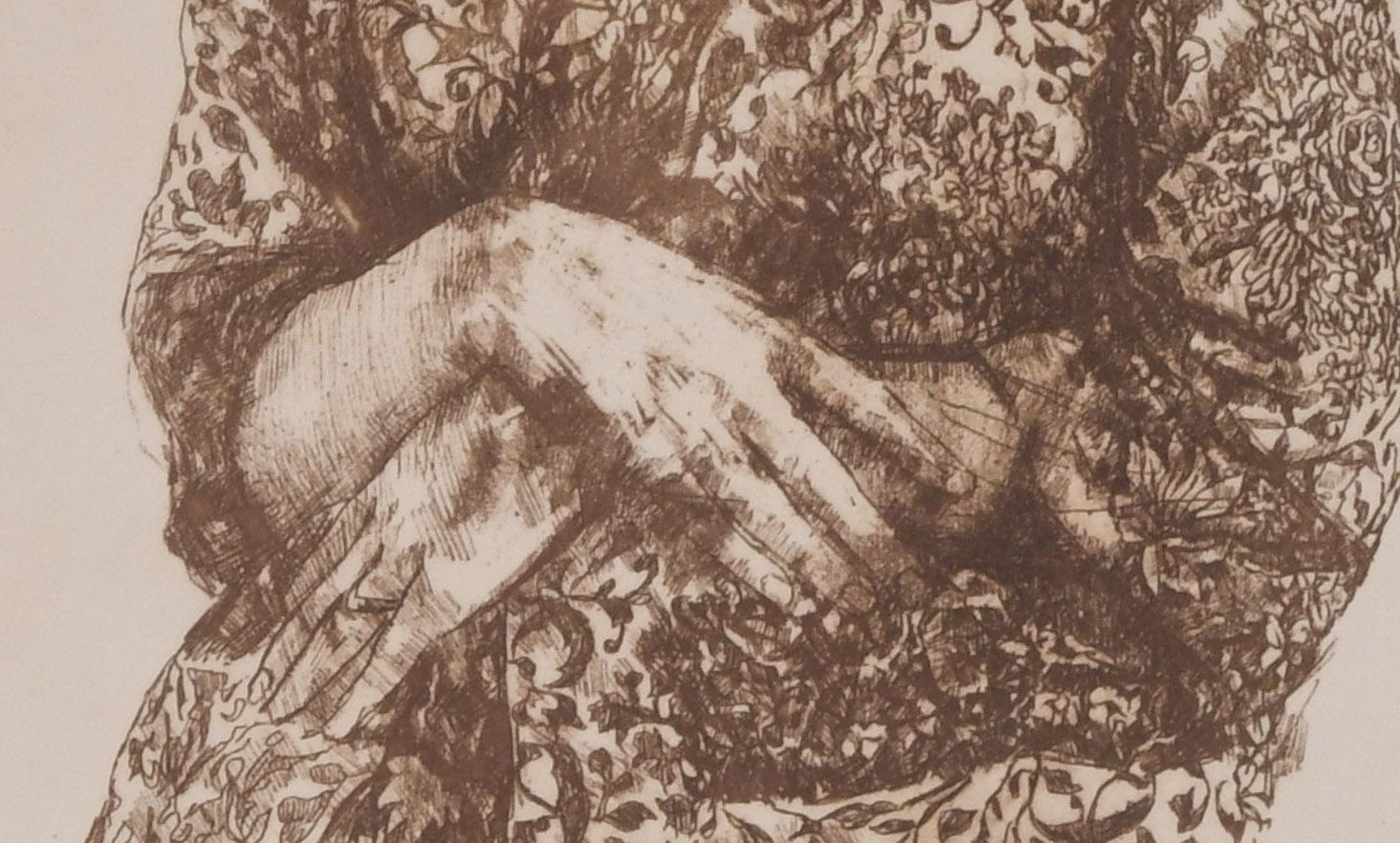 The Chinese Robe - Contemporary Print by Herbert L. Fink
