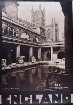 Bath, vintage 1950s travel poster by Herbert Lambert