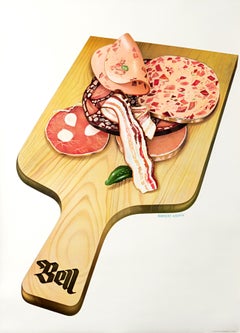 Bell Charcuterie - Original Vintage 1940s Food Swiss Object Poster by Leupin