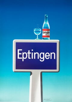 "Eptingen" Original Retro Mineral Water Beverage Poster
