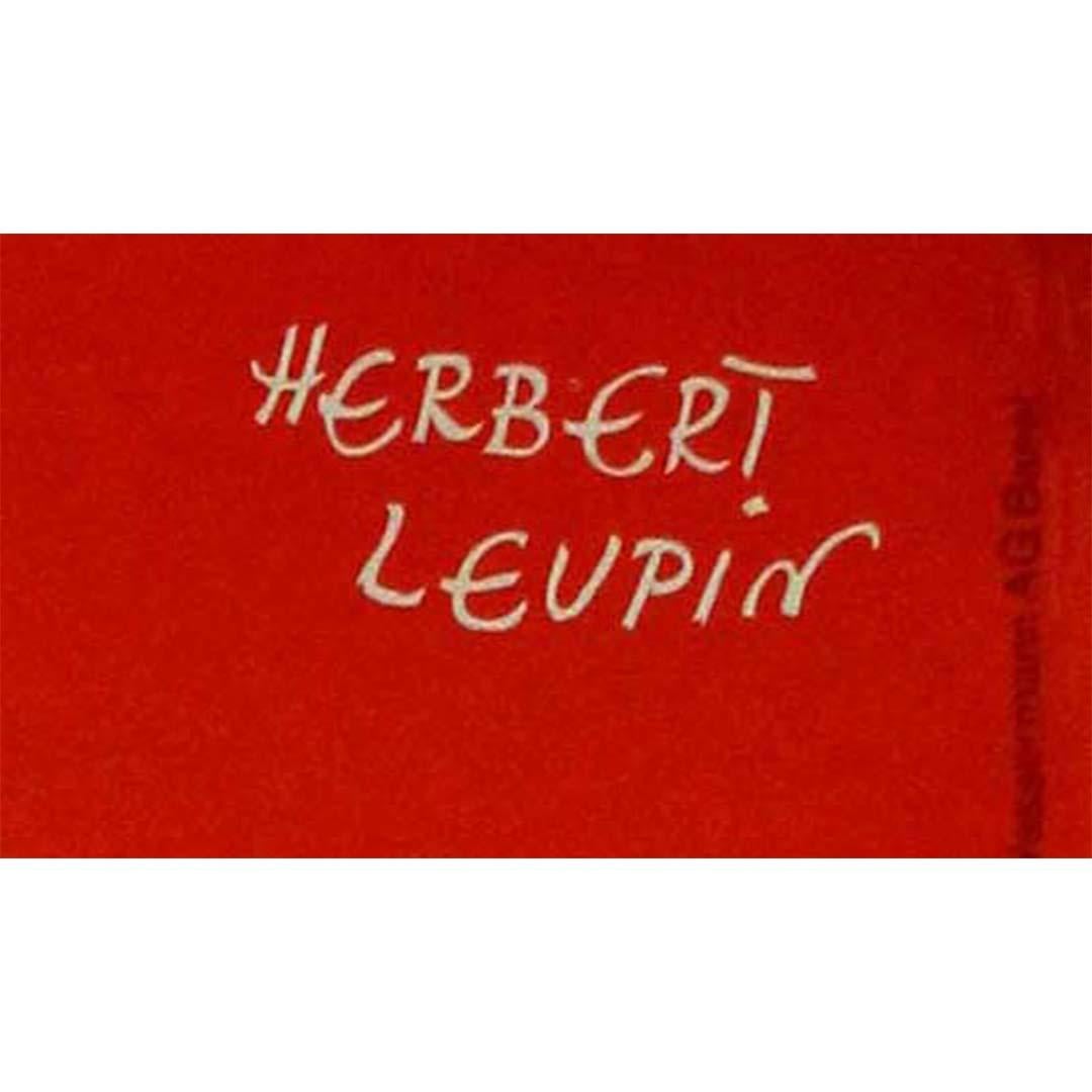Affiche publicitaire originale de Herbert Leupin pour la bière suisse de 1953 en vente 2