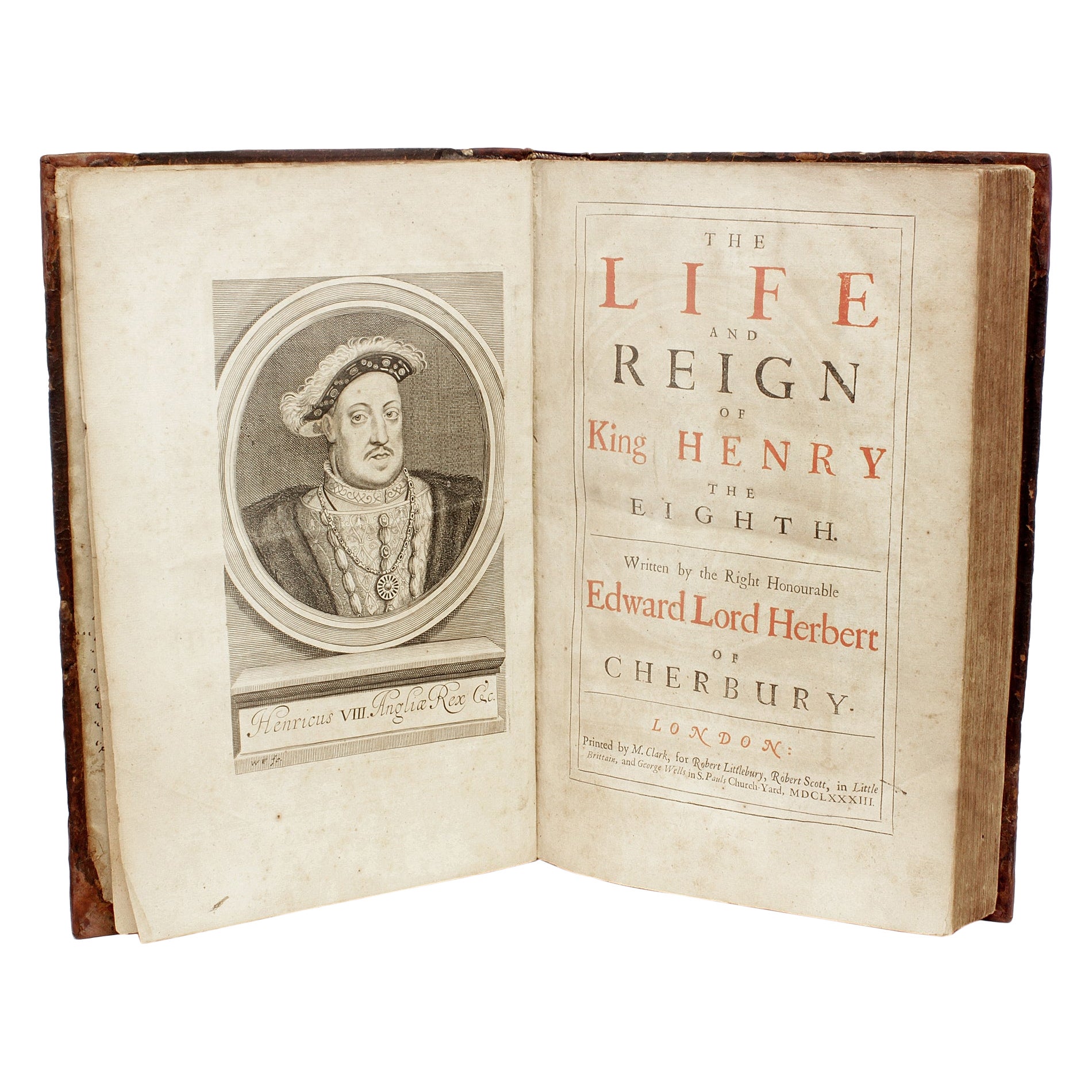 HERBERT - Vie et règne du roi Henry le huitième - 1683 - QUATRIÈME ÉDITION