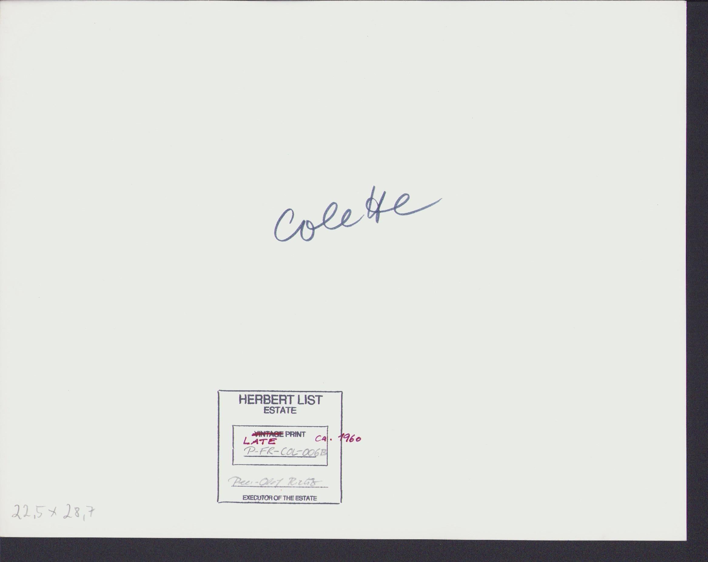 Colette par Herbert List, vers 1950 - Impression tardive en vente 1