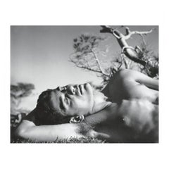 Herbert List "Young man under pine trees" Estate-Stamped Framed Print, 1936