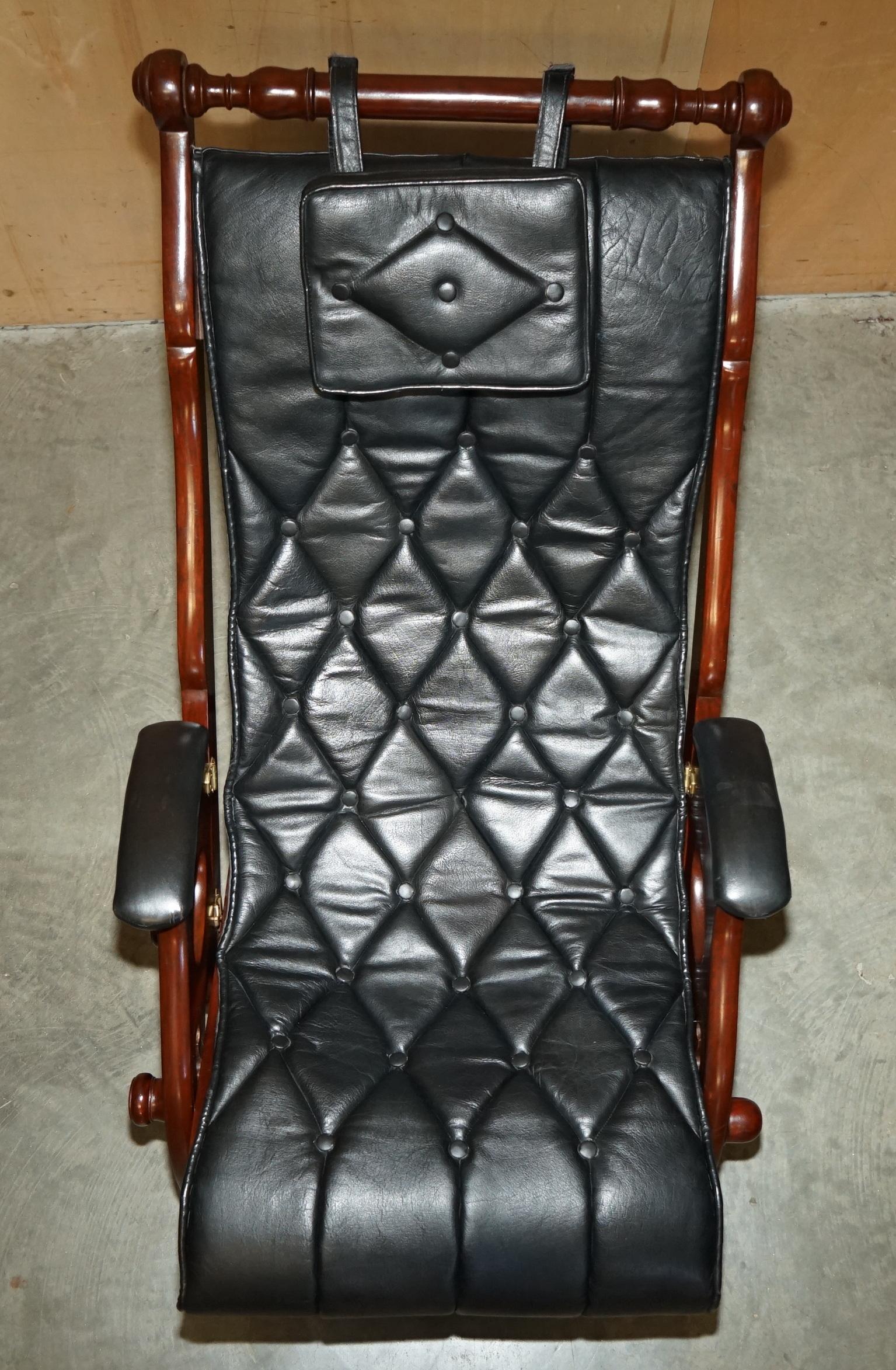 Hand-Crafted HERBERT MACNAIR ATTRIBUTED ANTIQUE HARDWOOD & BRASS FOLDING CAMPAIGN ARMCHAiR For Sale