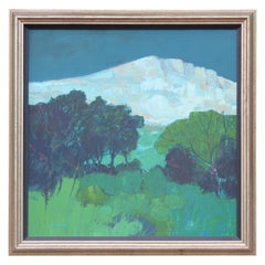 "Night Over Montagne Sainte-Victoire" Impressionist Landscape