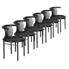 Herbert Ohl, Circo, Ensemble de six chaises, Lübke, Allemagne, années 1980