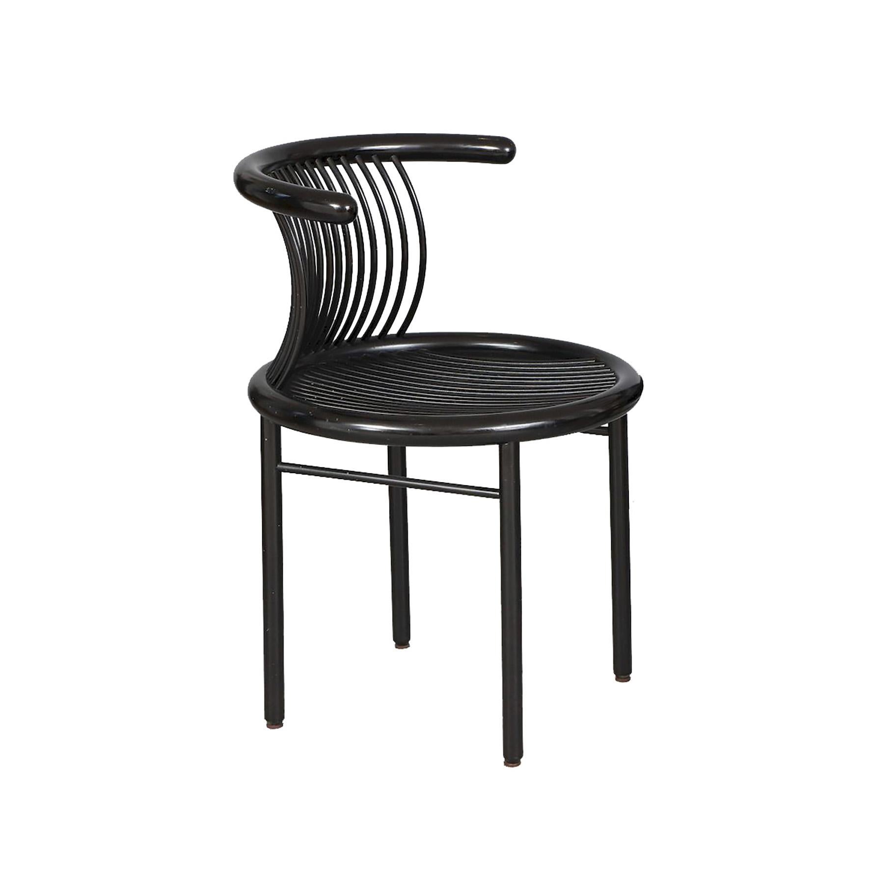 Lacquered Herbert Ohl, Circo, A set of six chairs, Lübke, Germany, 1980s For Sale