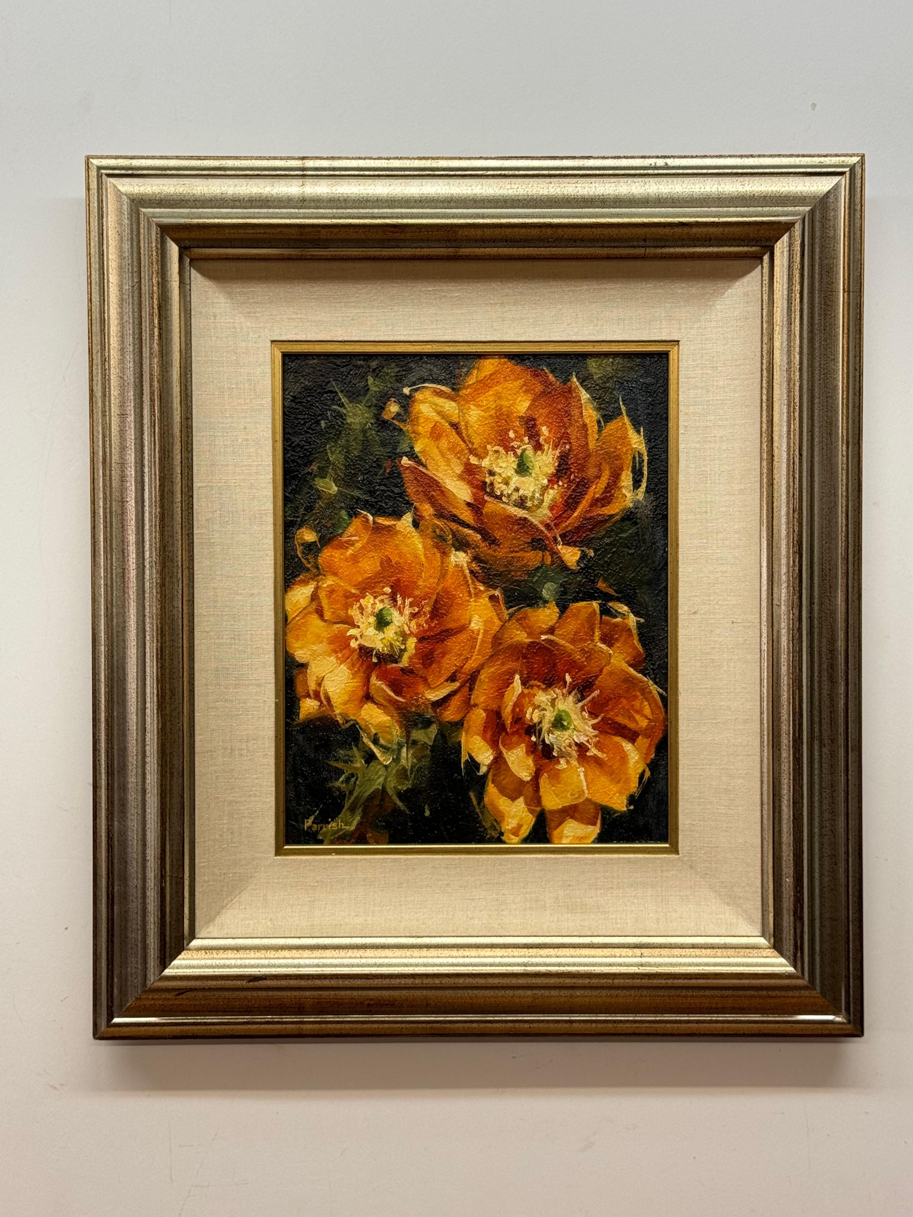 Herbert Parrish "after the rain" floral still life

Marigolds

Oil on masonite

11 x 14 unframed, 21 x 24 framed